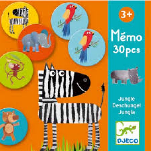 Joc memorie animale din jungla djeco